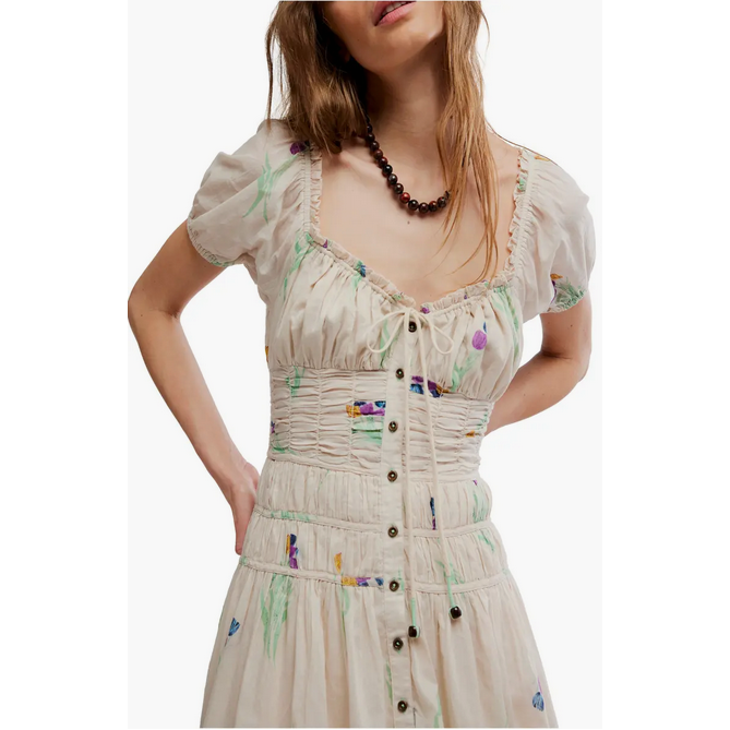 may cotton midi tea dress Boden May Cotton Midi Tea Dress in Blue