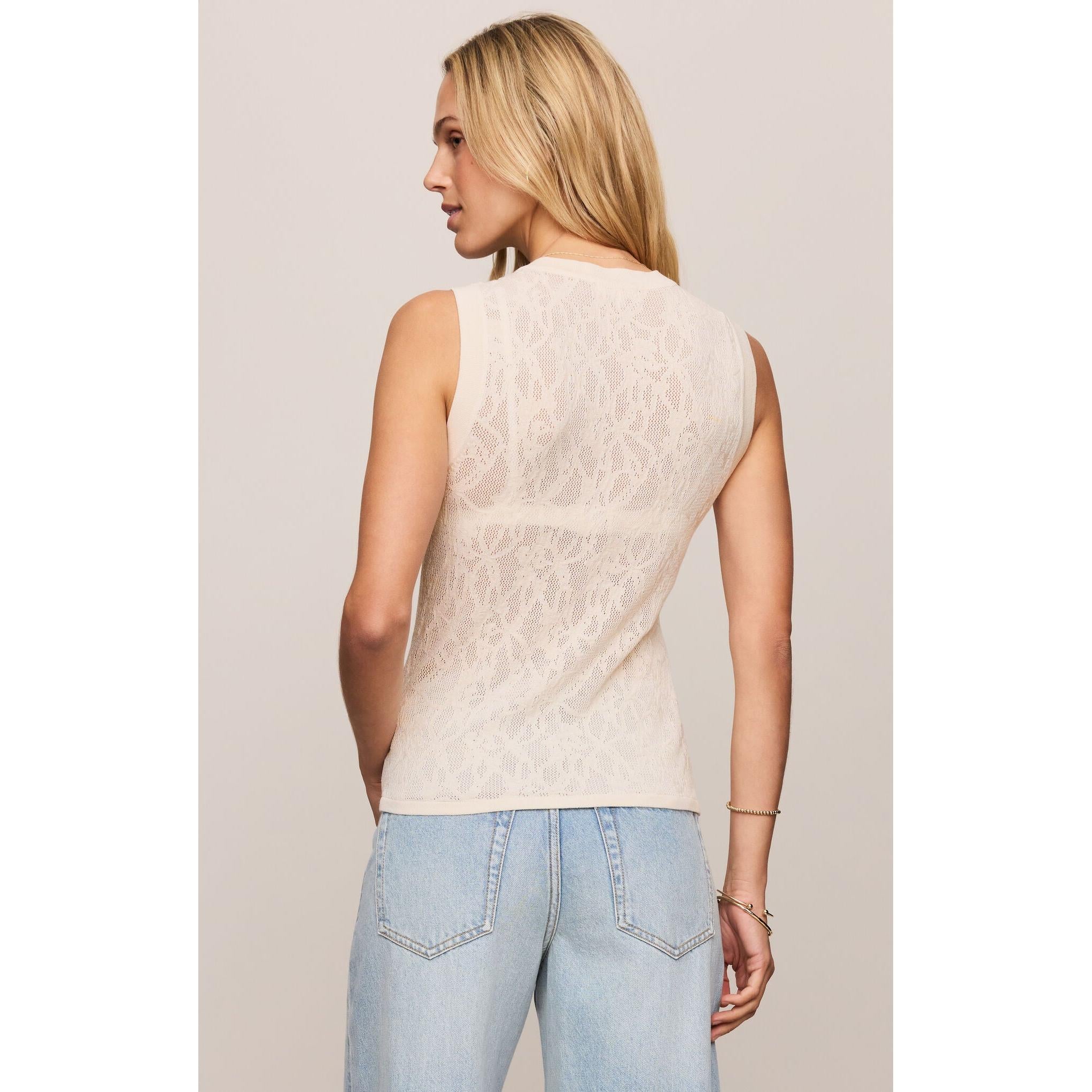 Z Supply Tibi Mesh Tank || Cloud