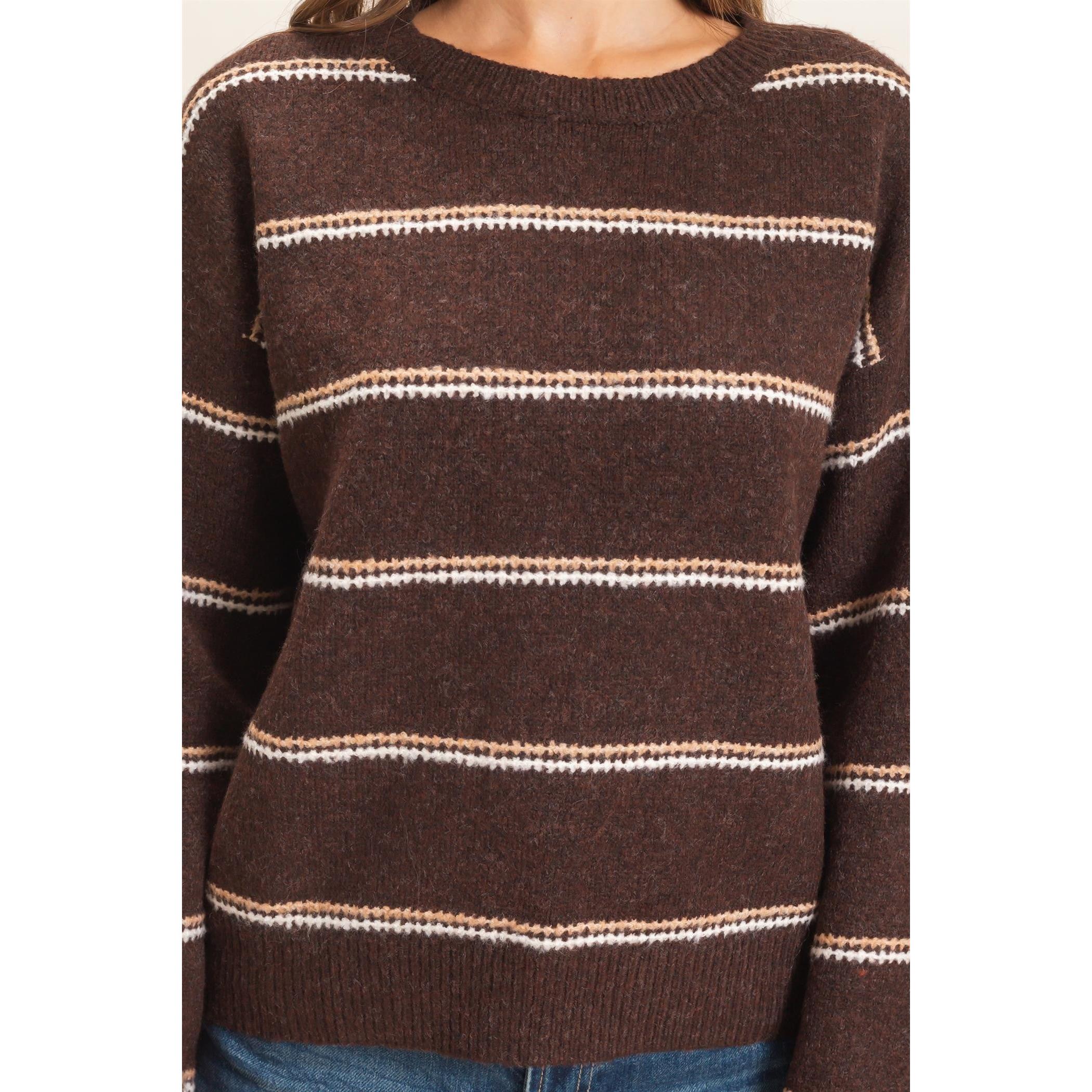 Relaxed Fit Stripe Sweater