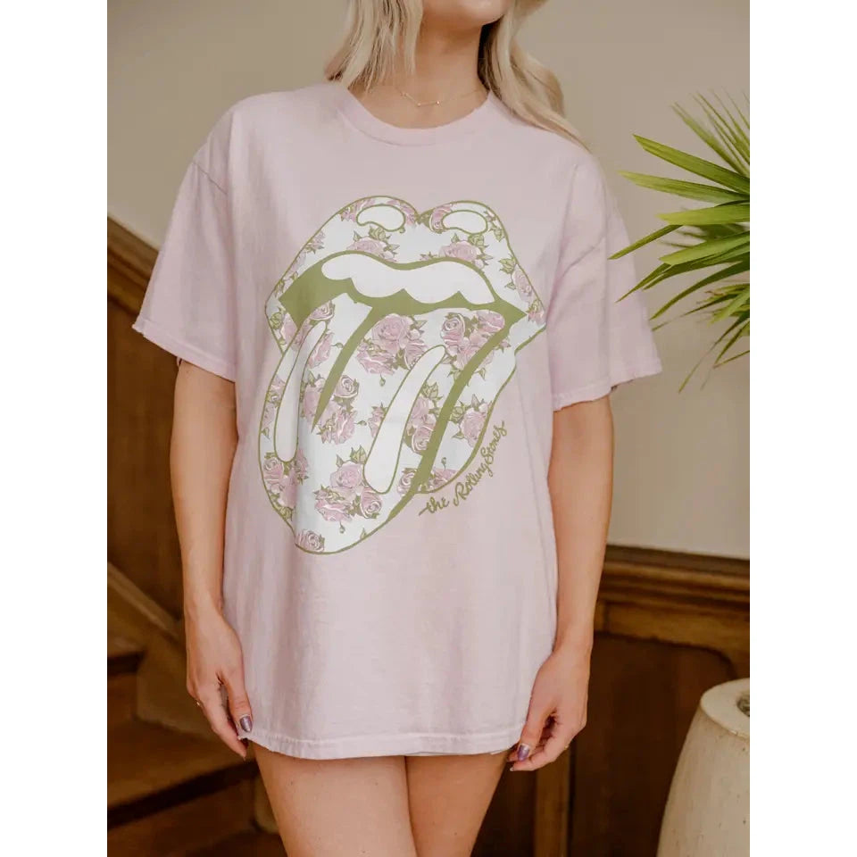 Livy Lu Rolling Stones Floral || Pink