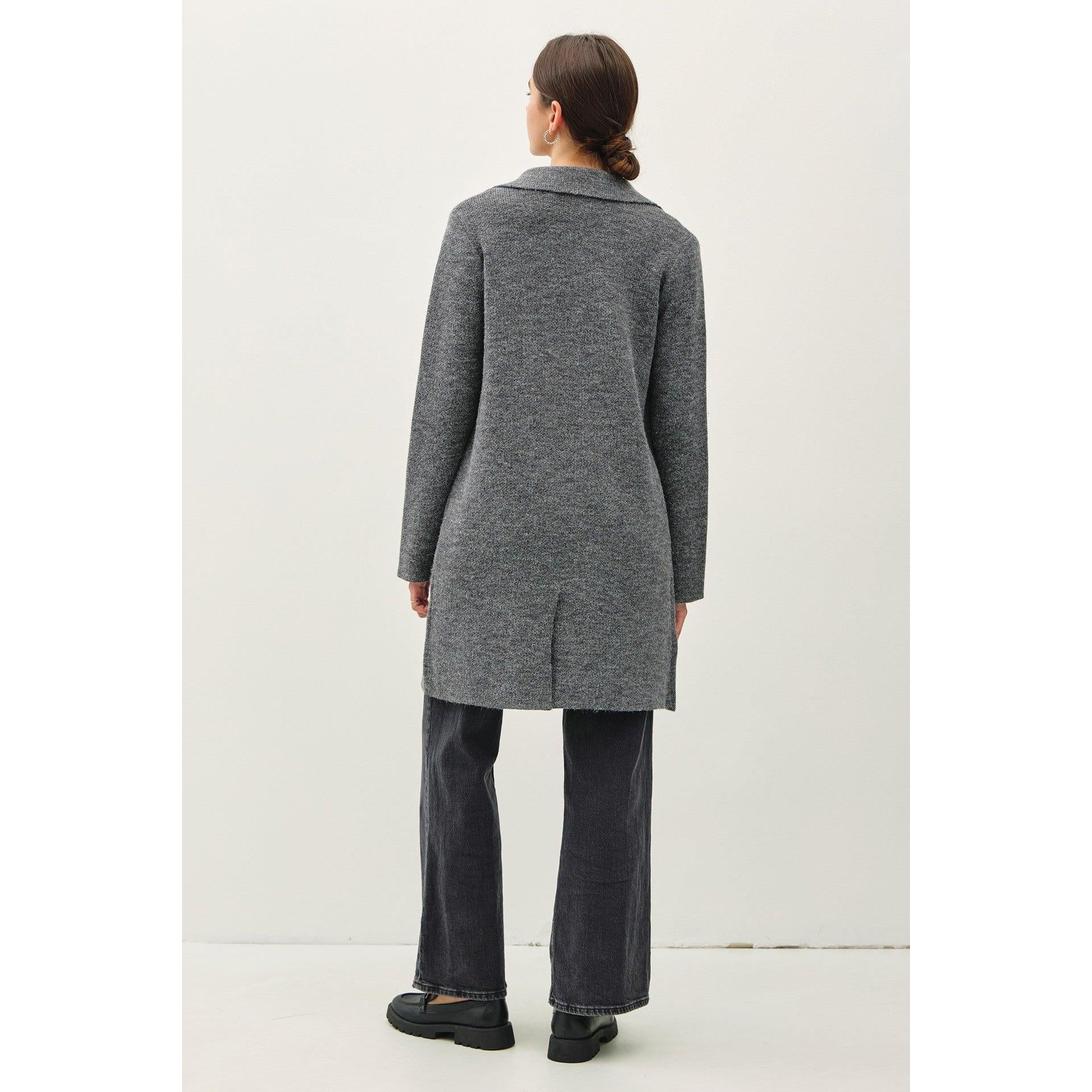 Long Cardigan/Coatigan || Charcoal