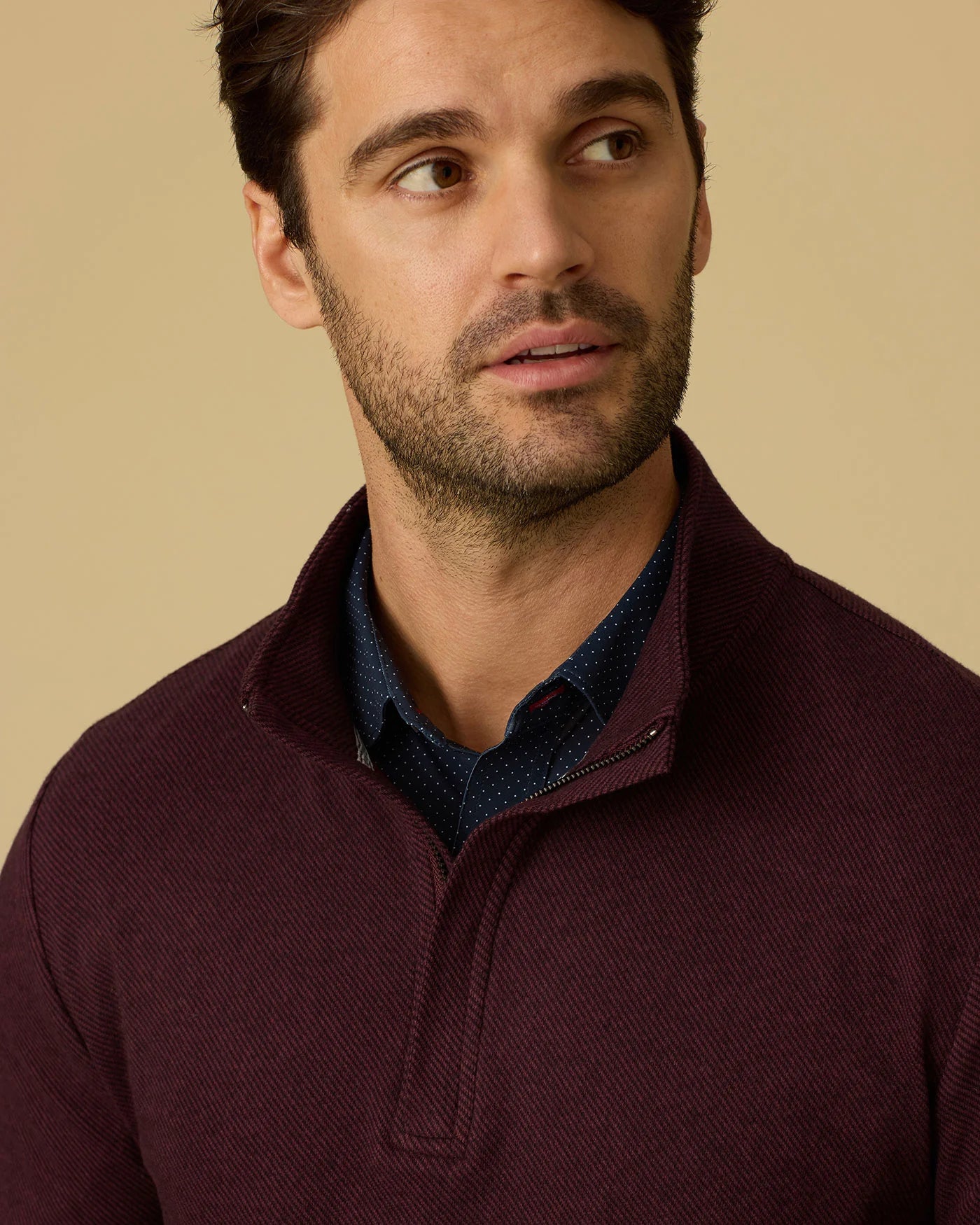 Flag & Anthem Hero Solid Twill 1/4 Zip || Maroon