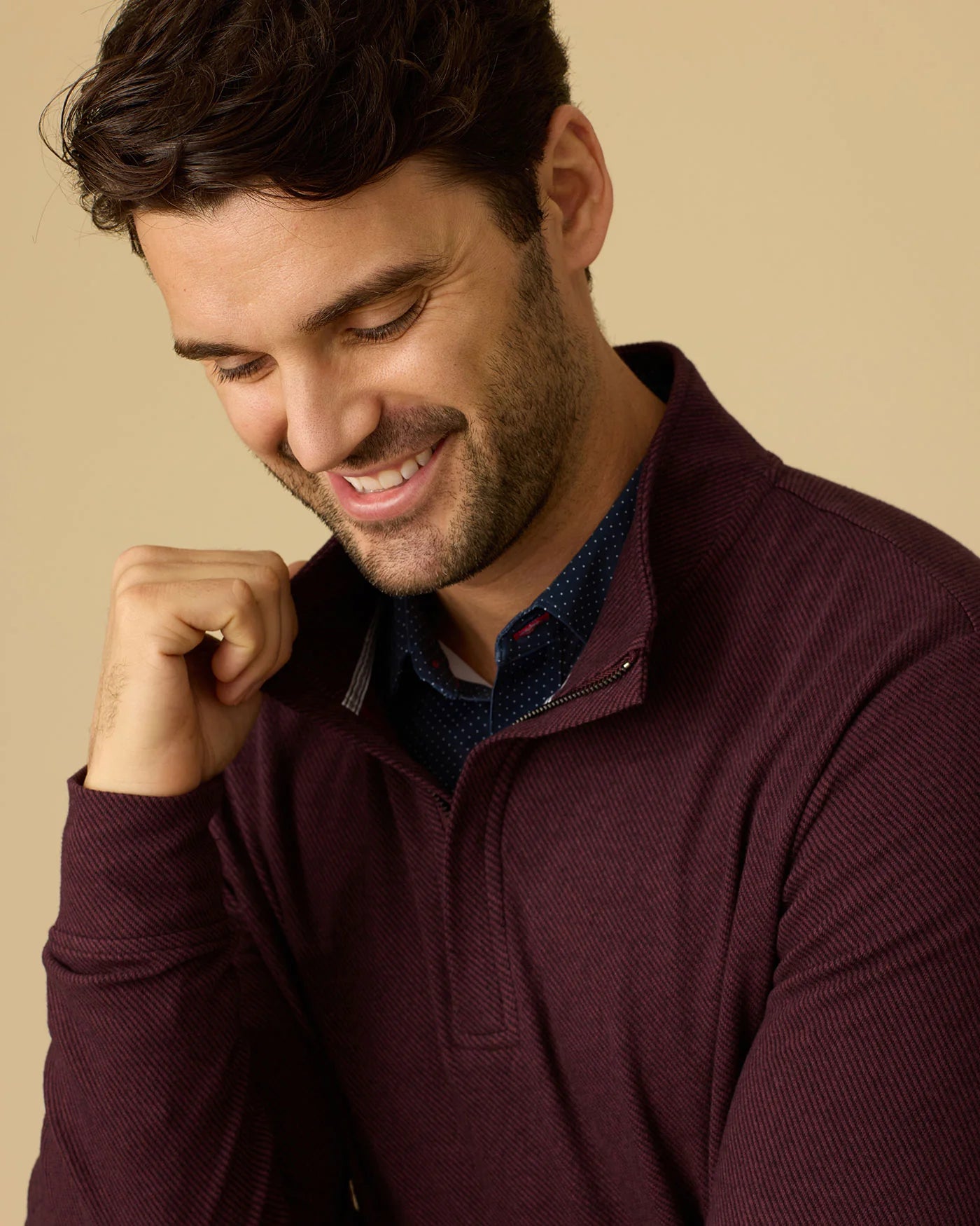 Flag & Anthem Hero Solid Twill 1/4 Zip || Maroon