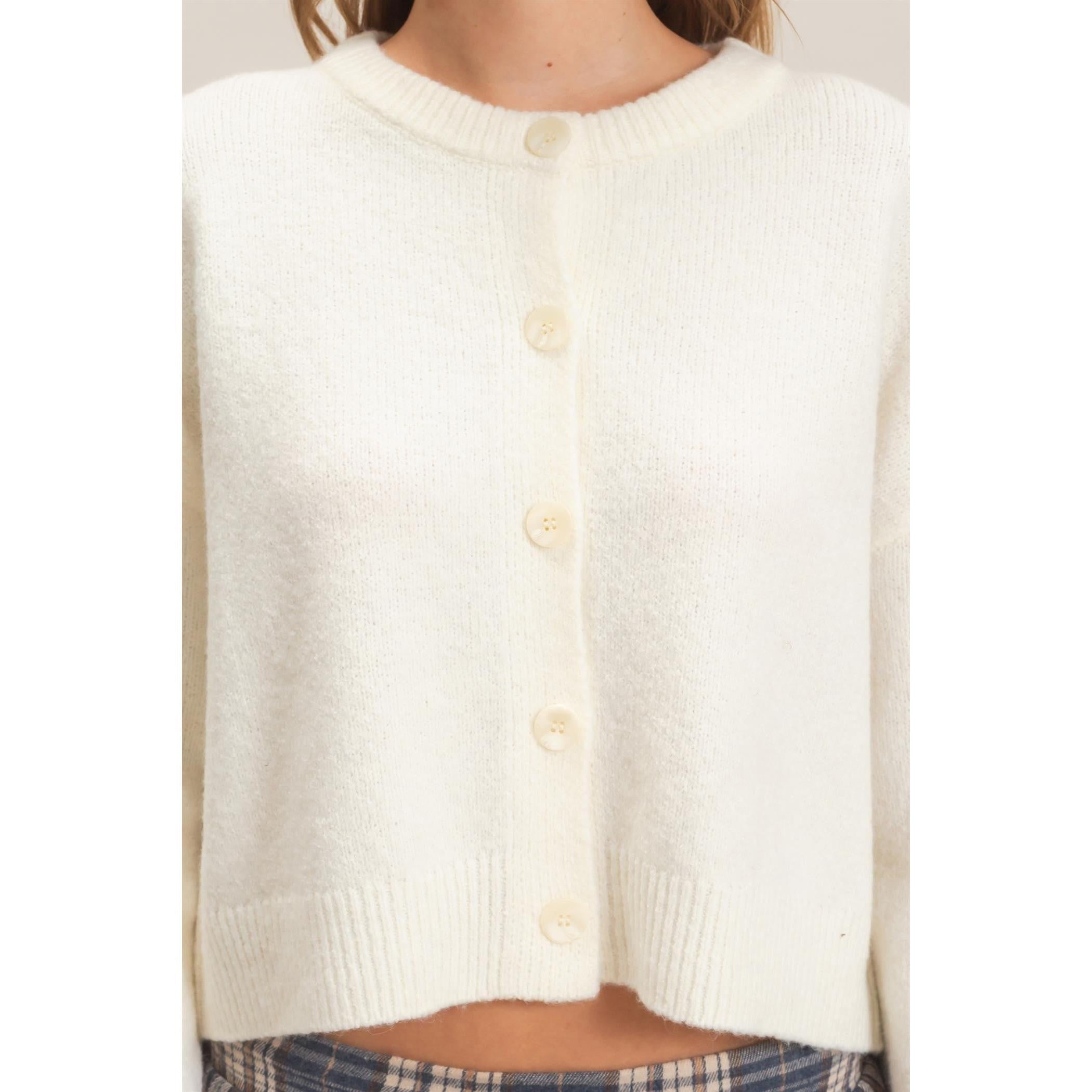 Soft Button Up Cardigan