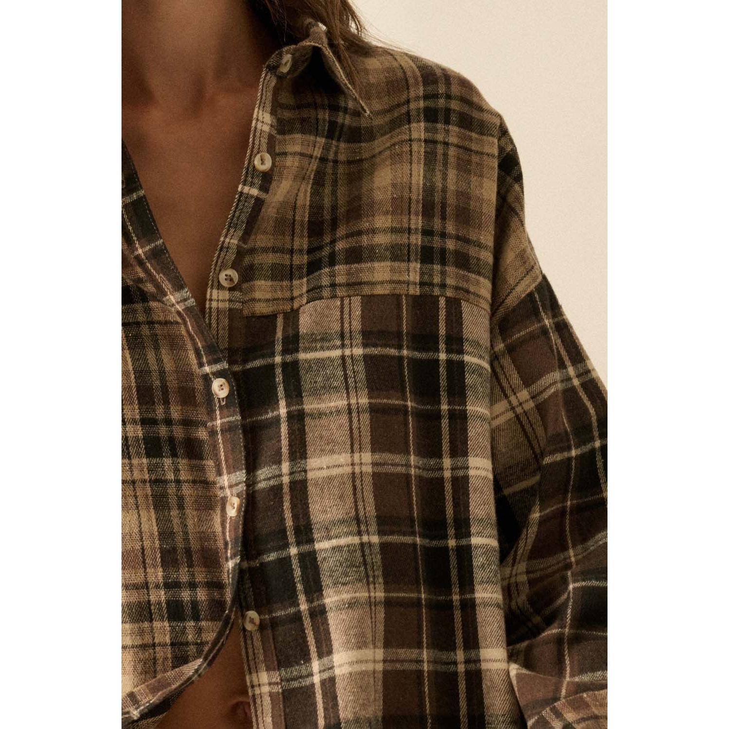 Plaid Flannel || Brown