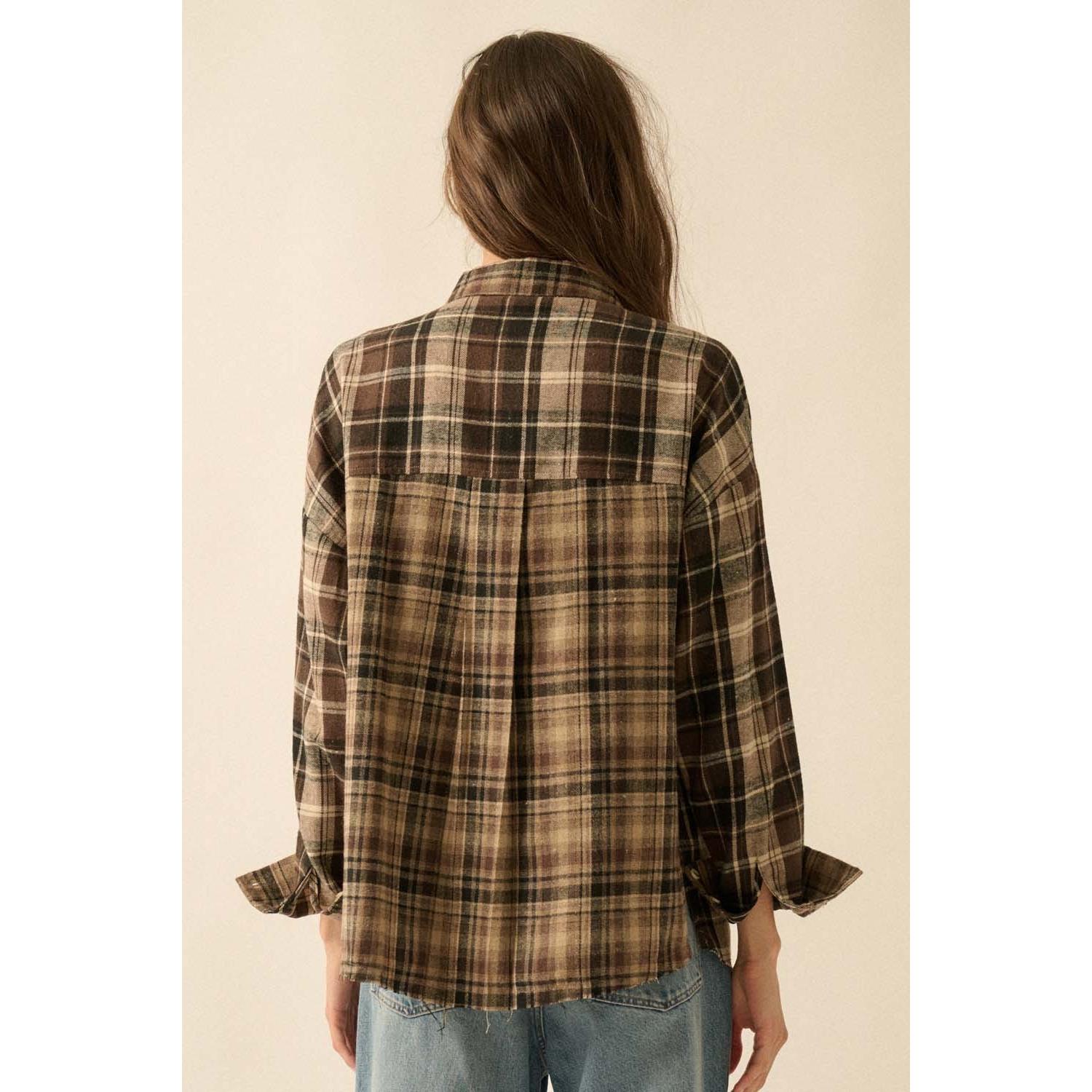 Plaid Flannel || Brown