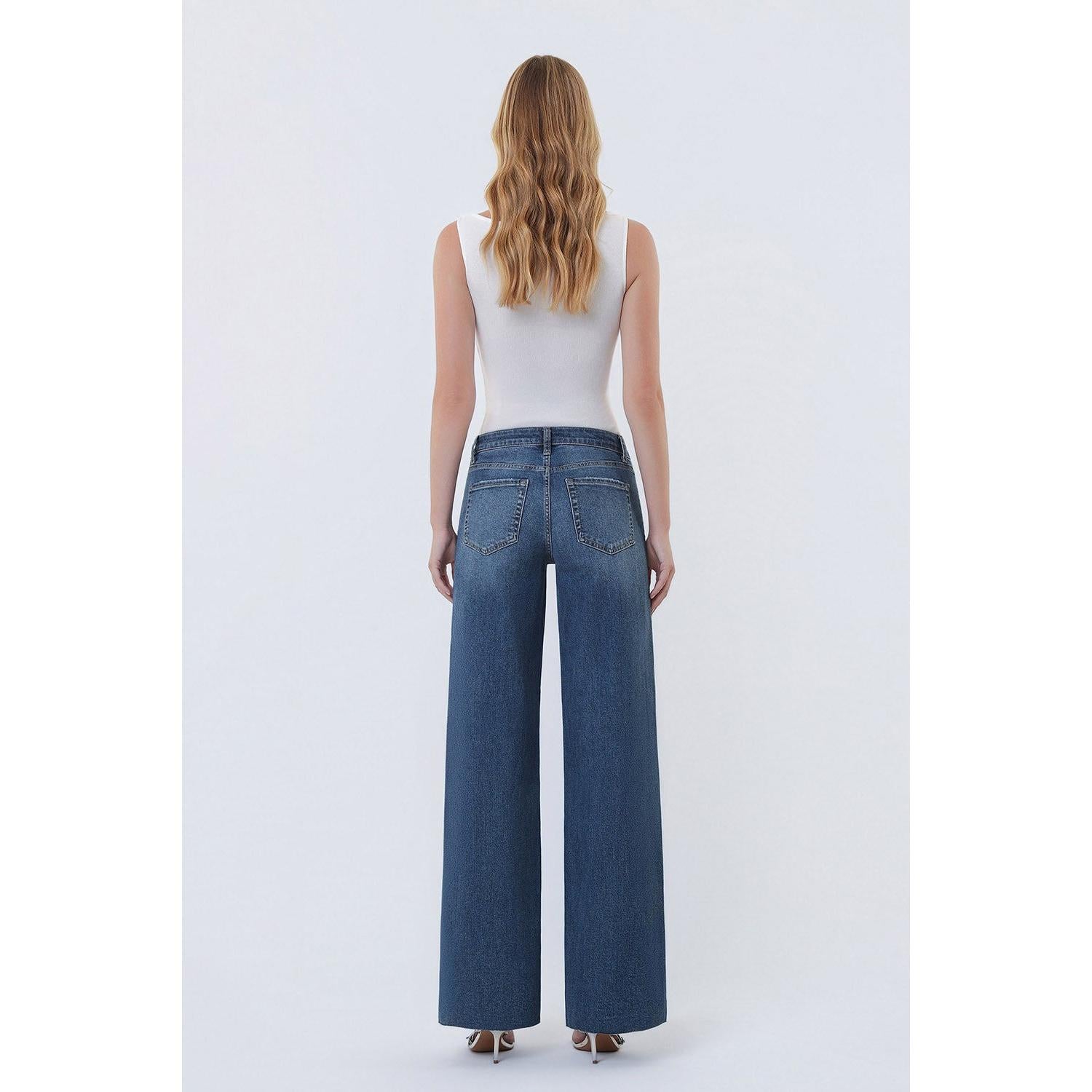 Vervet High Rise Wide Leg Denim