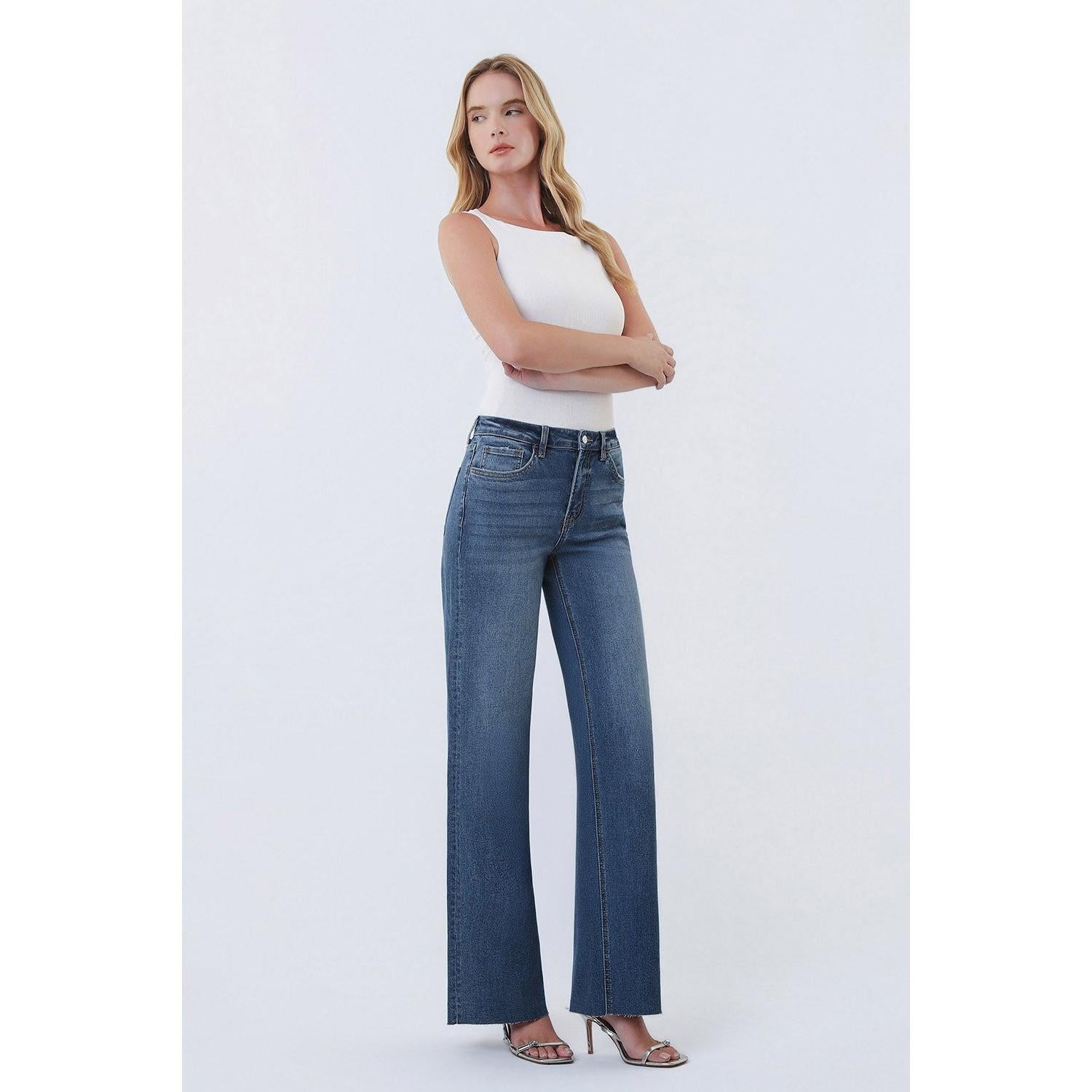 Vervet High Rise Wide Leg Denim