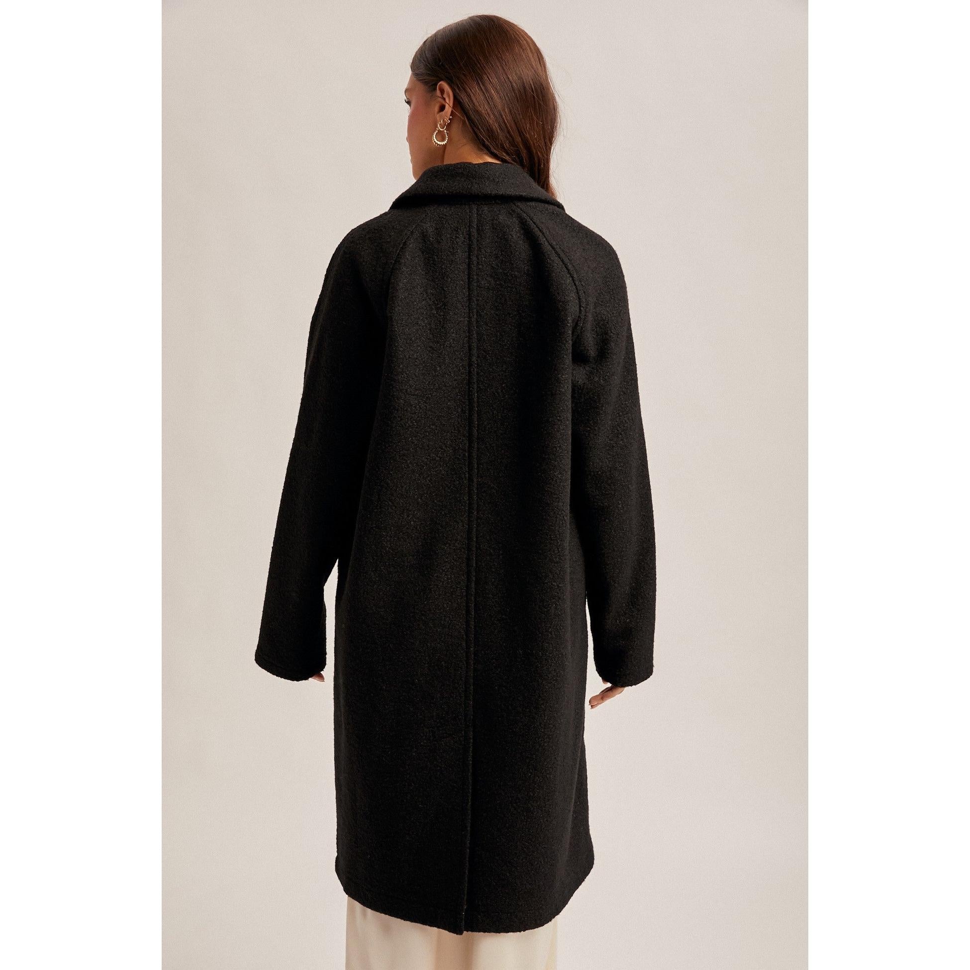 Teddy Textured Button Down Coat