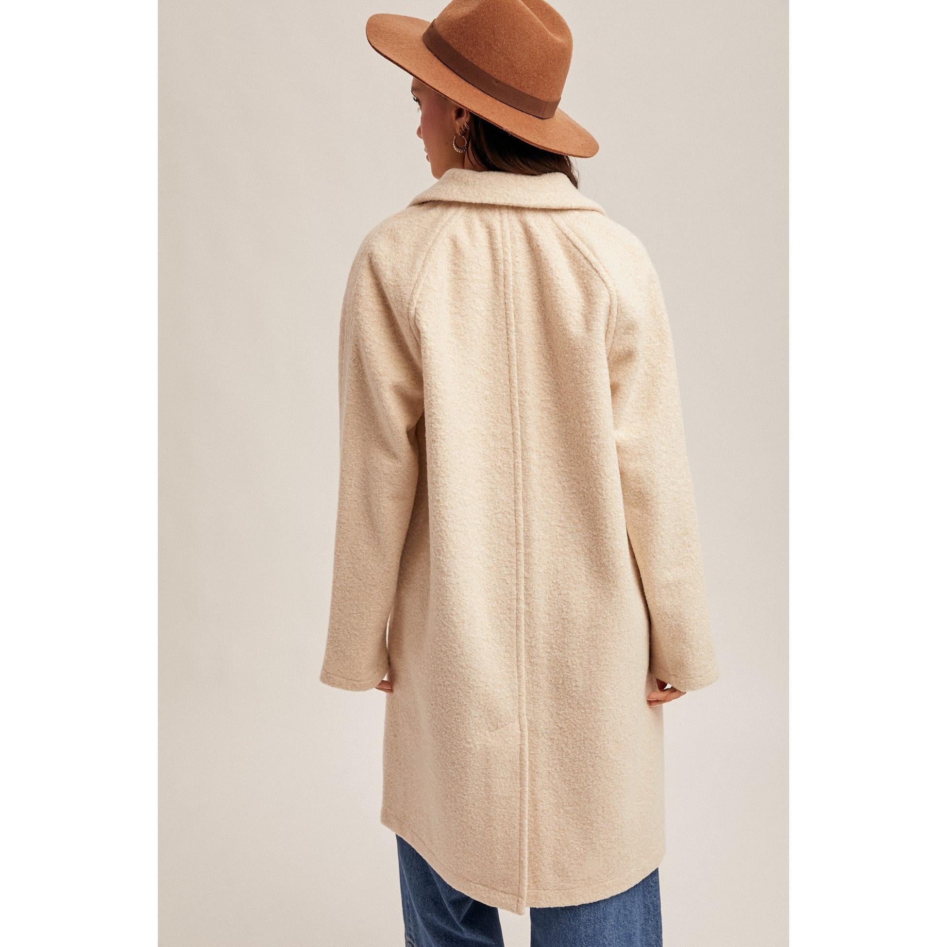 Teddy Textured Button Down Coat