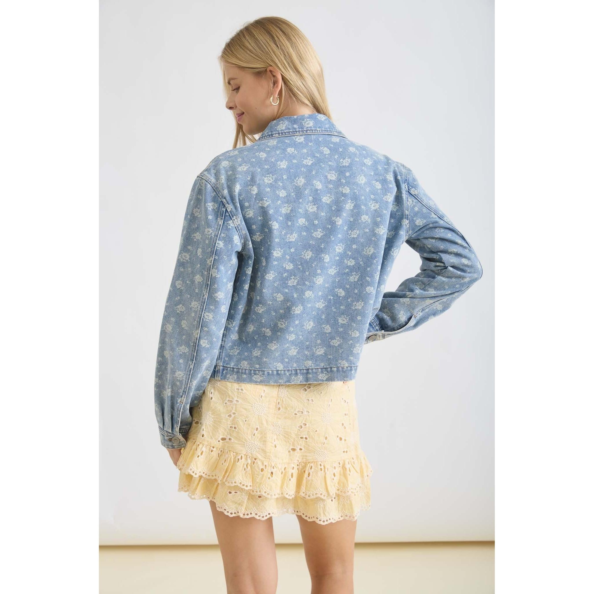 Floral Denim Jacket