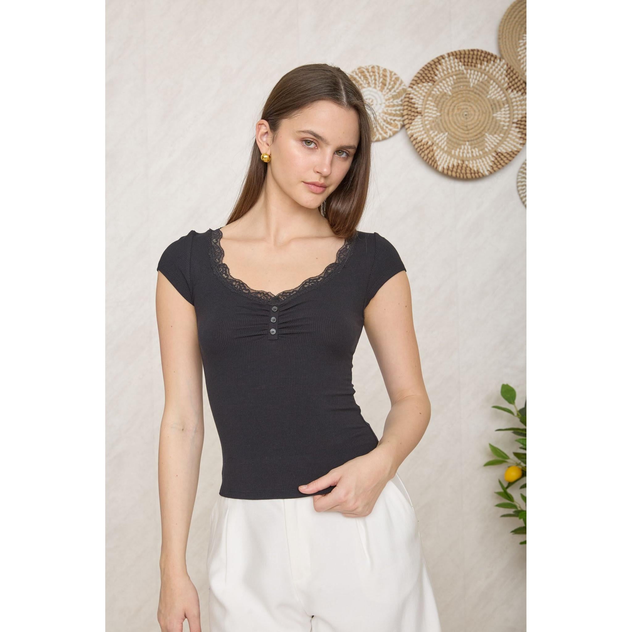 short sleeve henley