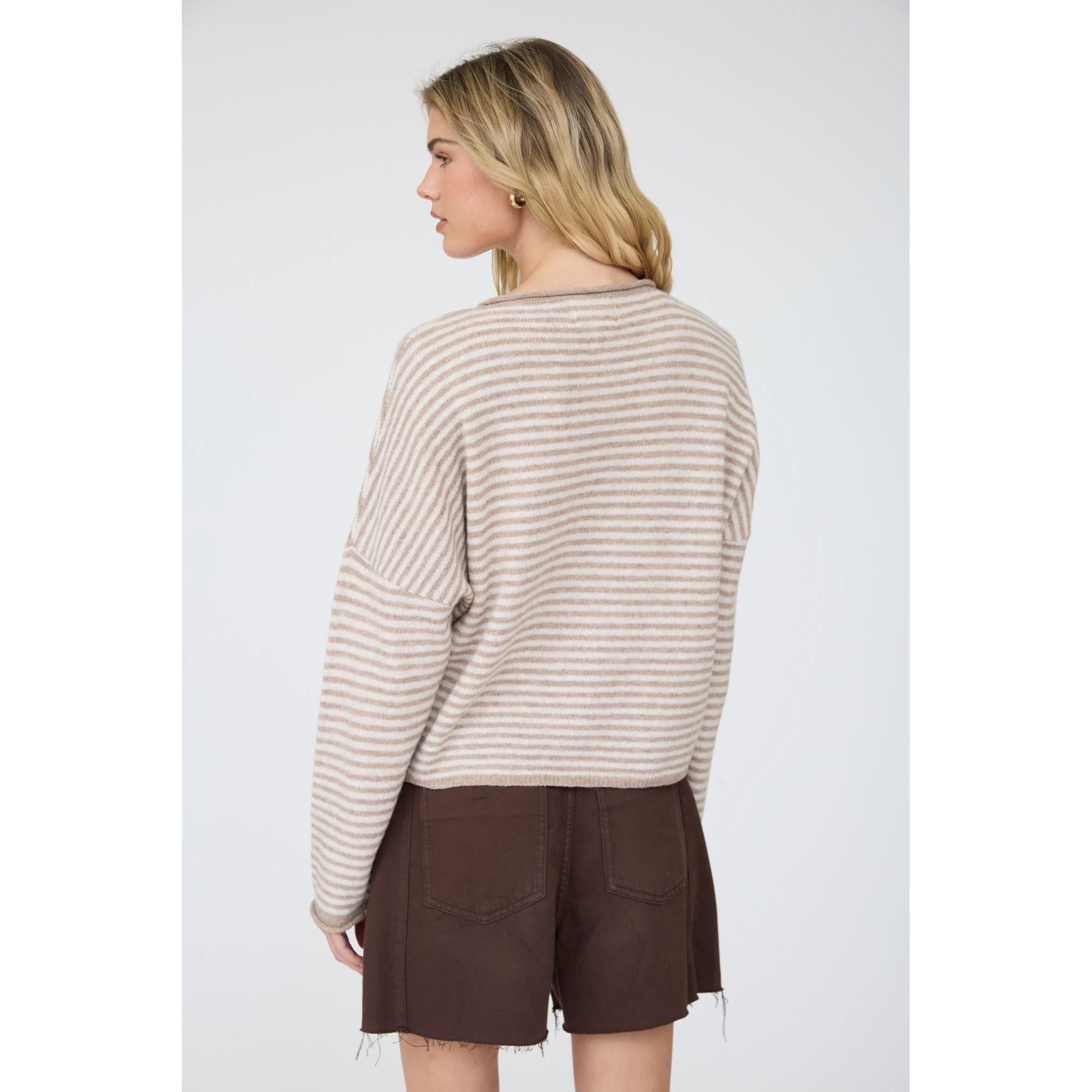 Stripe Button Up Cardigan