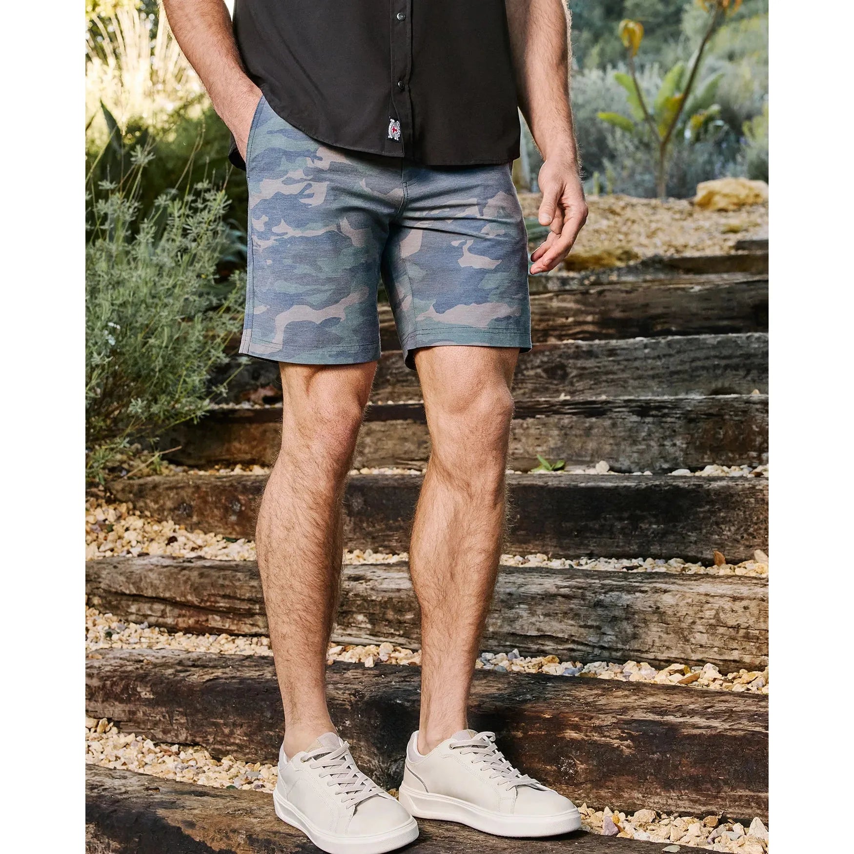 Flag & Anthem Dunwoody Camo Short || Olive Camo