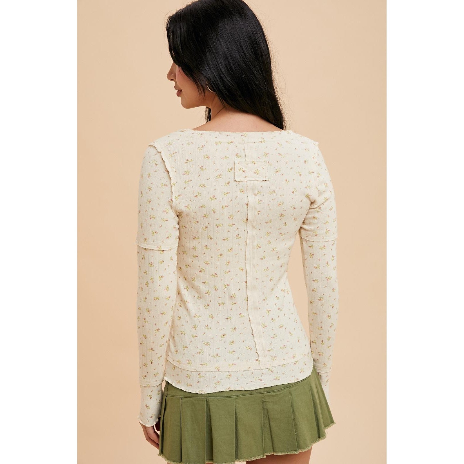 Lettuce Edge Floral Top