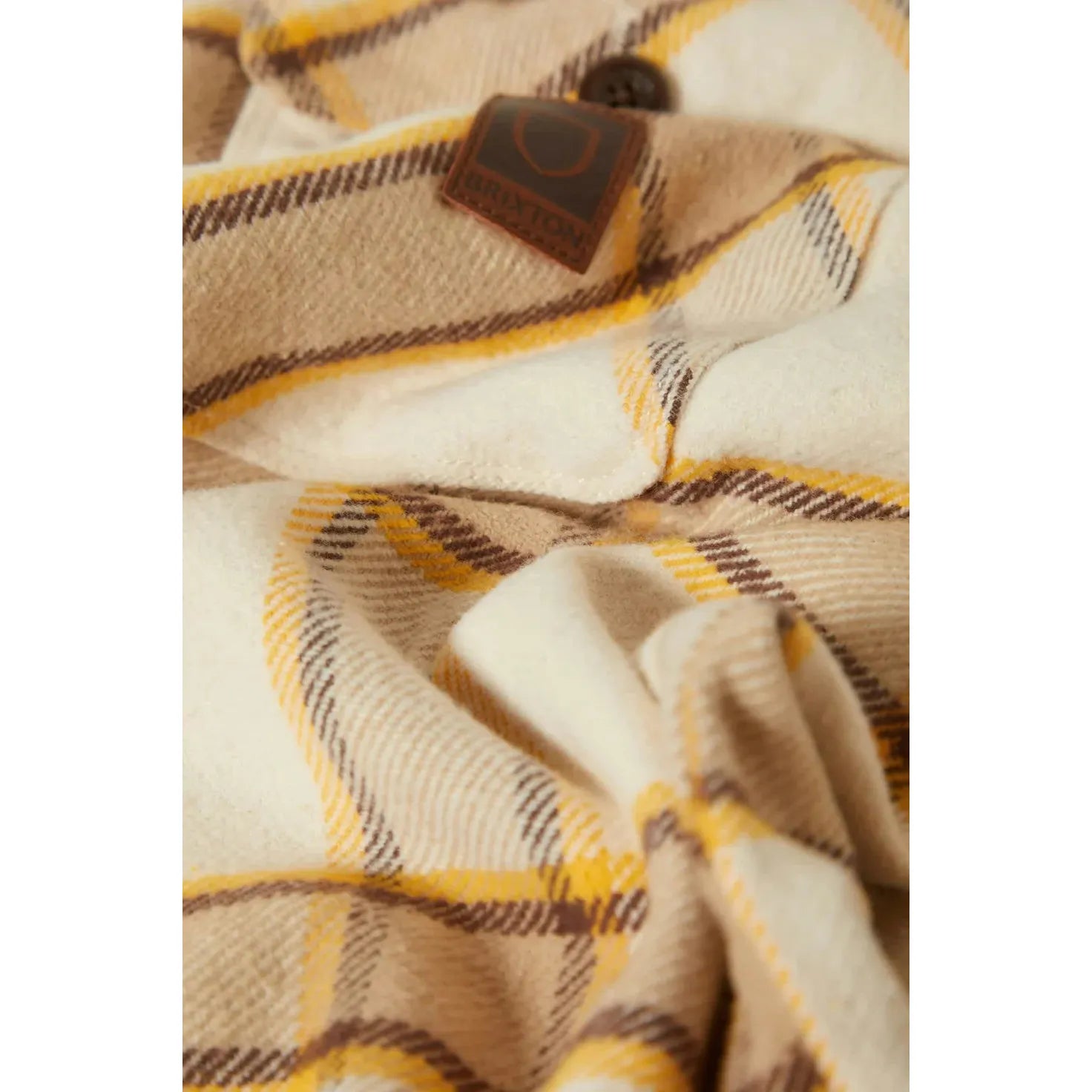 Brixton Bowery Heavyweight Flannel || Whitecap/PineconeBrown/Saffron