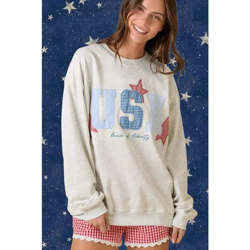 USA Patchwork sweatshirt