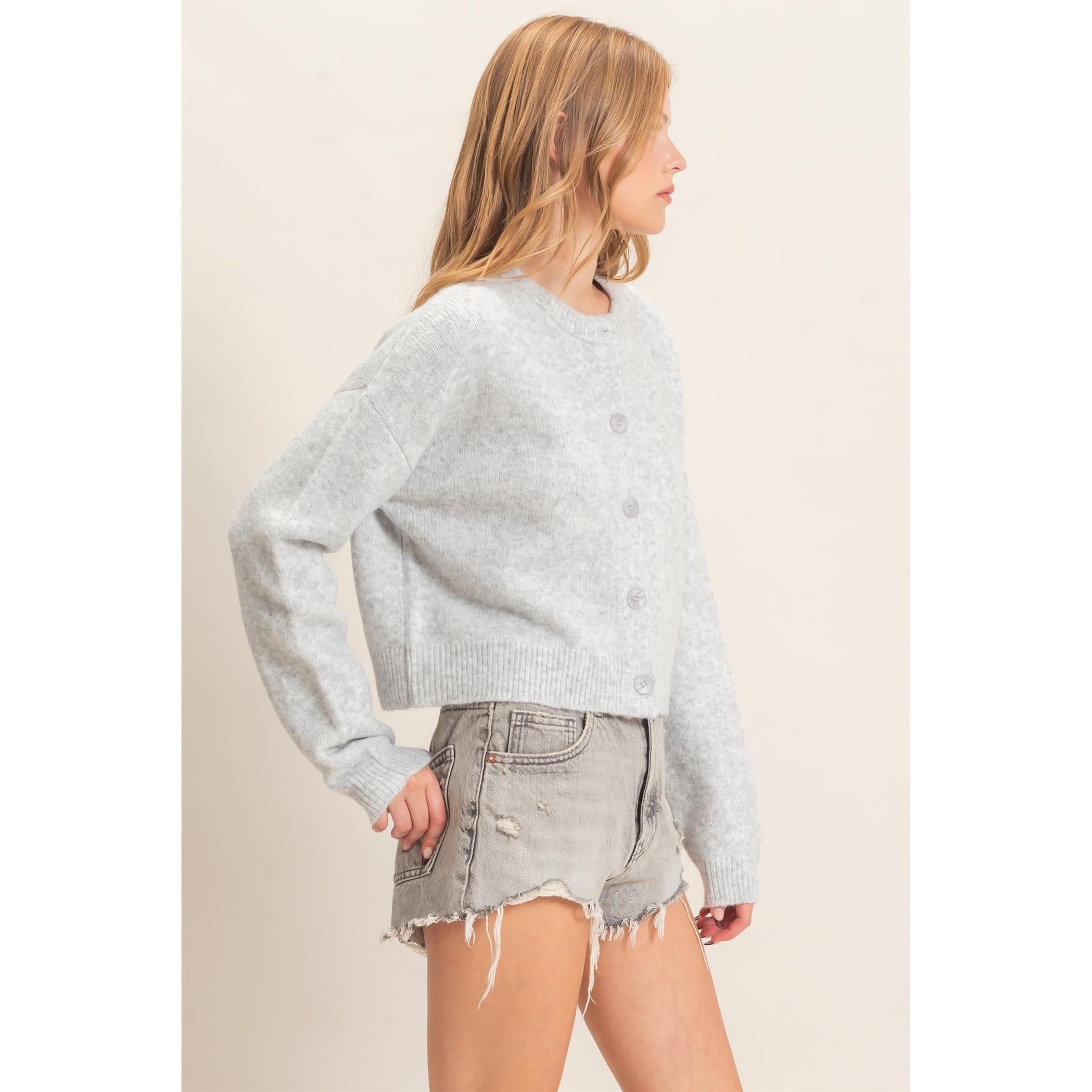 Soft Button Up Cardigan