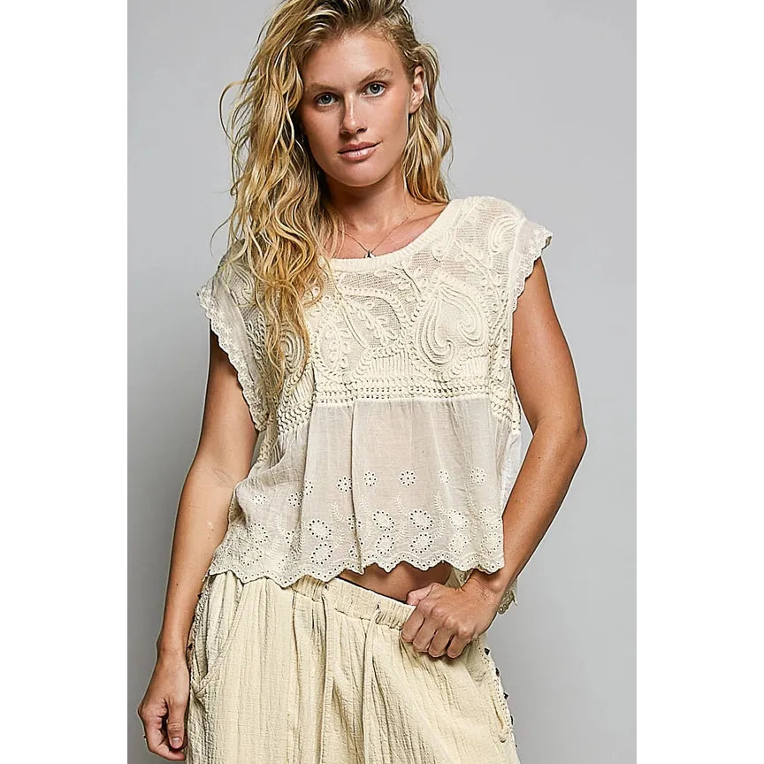POL sleeveless top