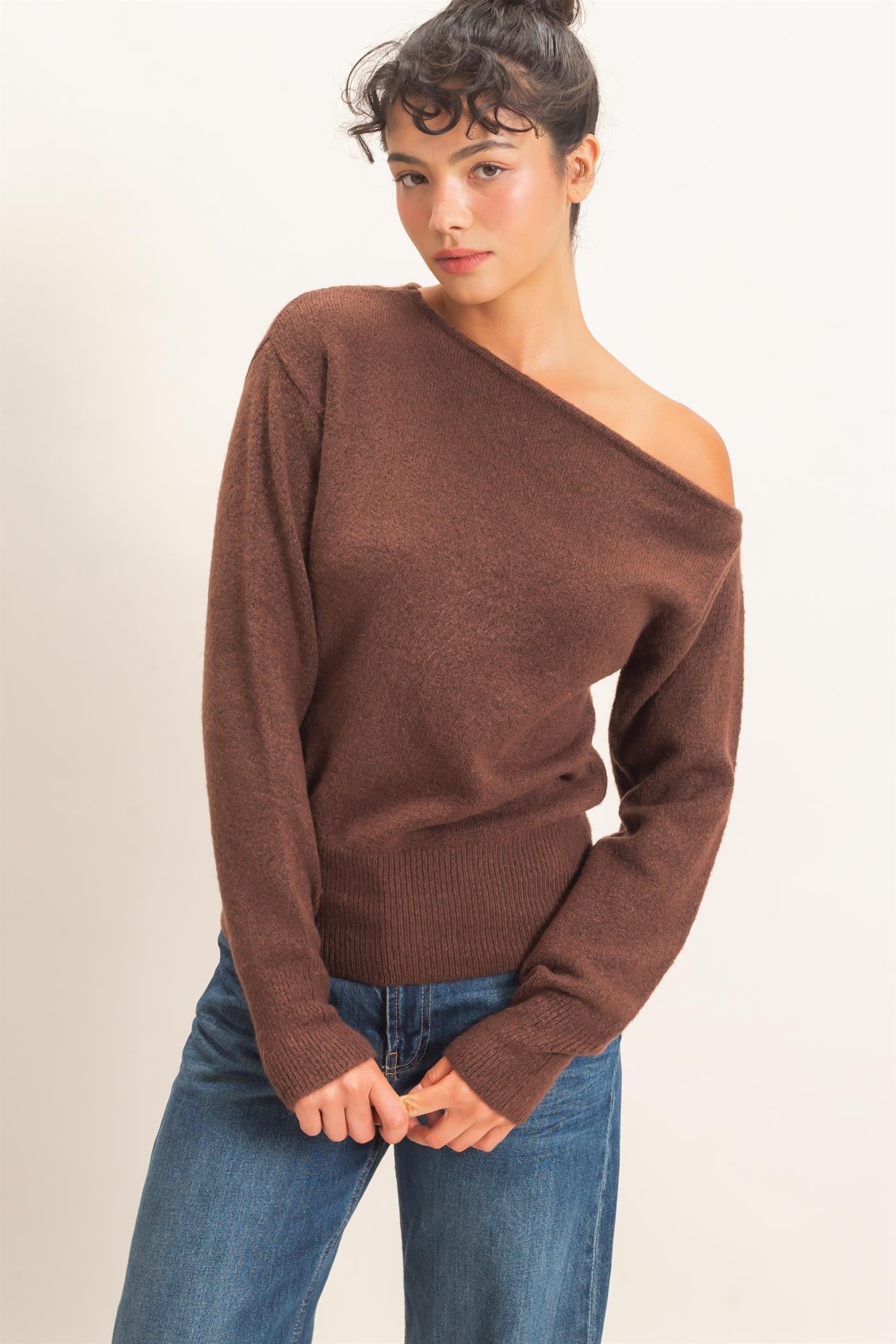 Off Shoulder Sweater