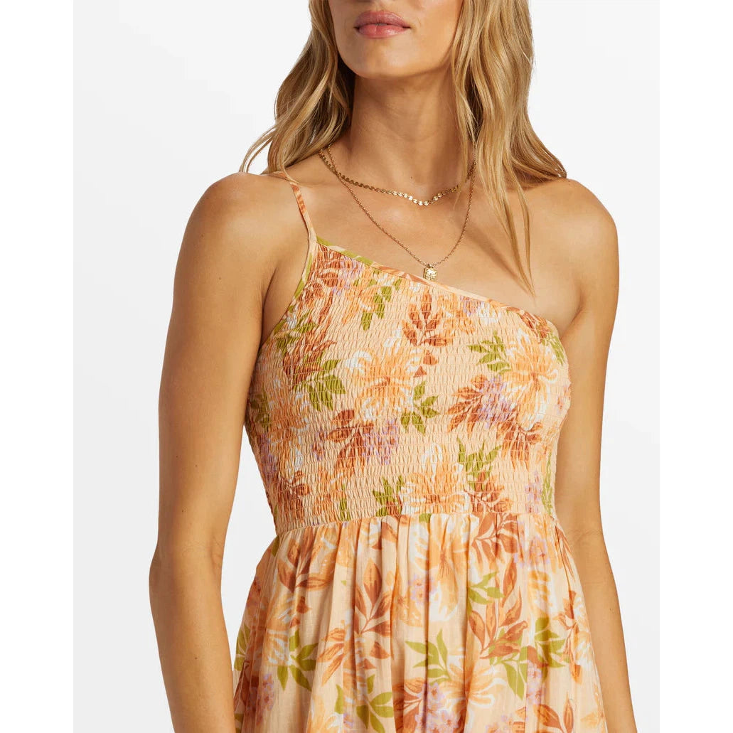 Billabong Warmer Days Dress || Peach Whip