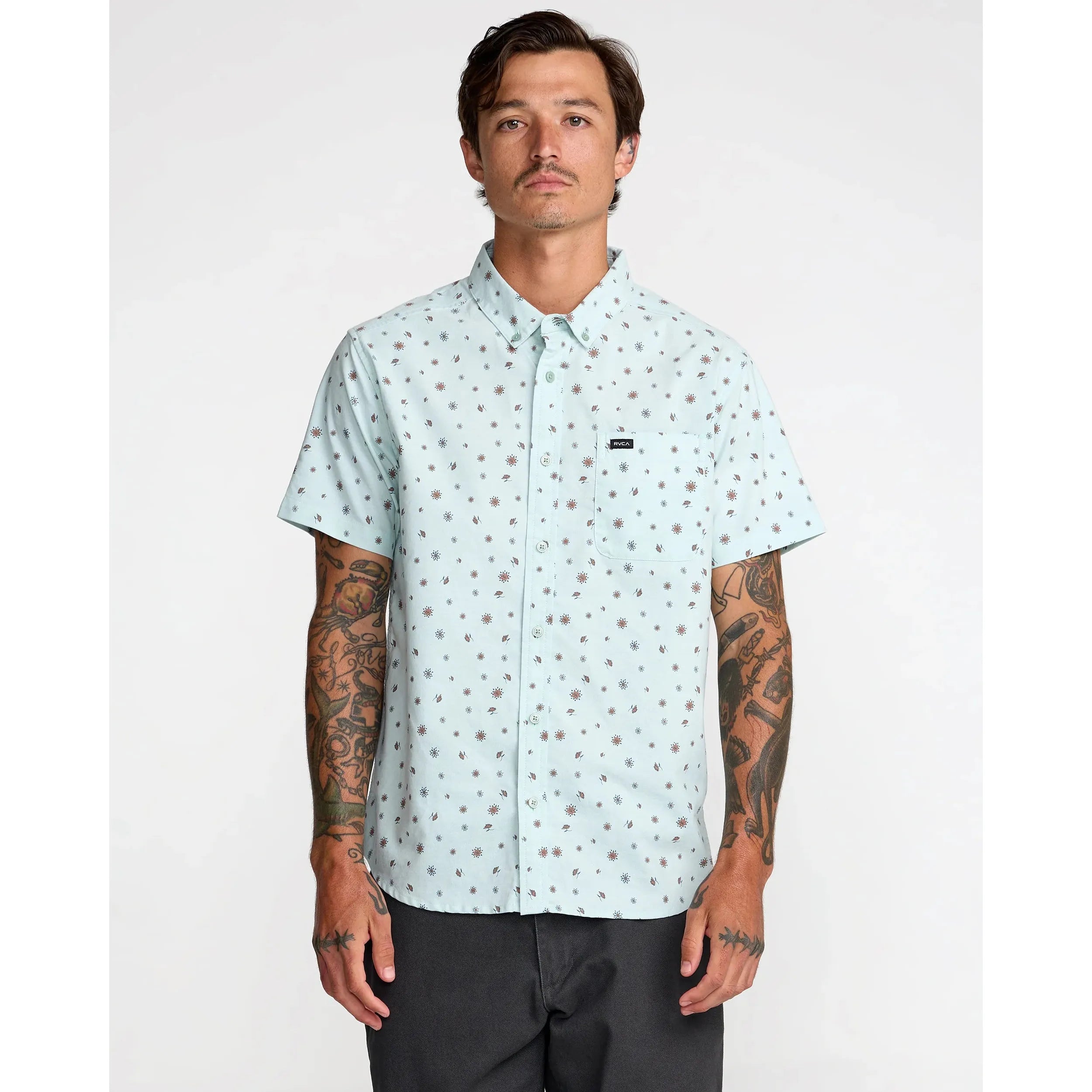 RVCA button up short sleeve