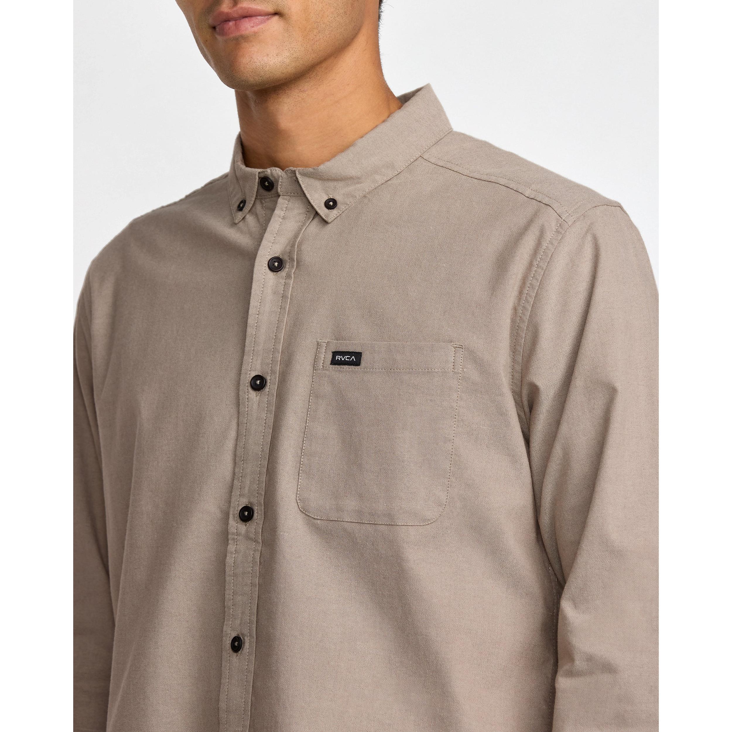 RVCA That'll Do Stretch Long Sleeve || Mushroom