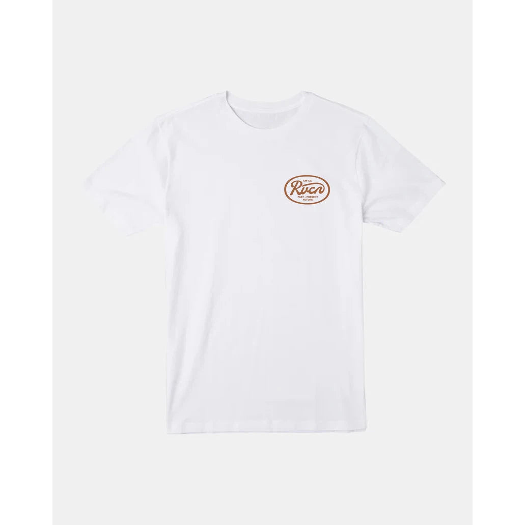 RVCA Oval Script || White