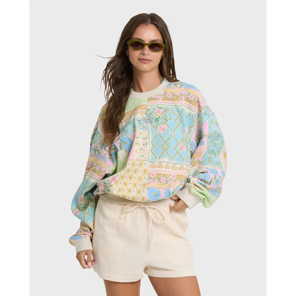 Billabong patchwork sweatshirt