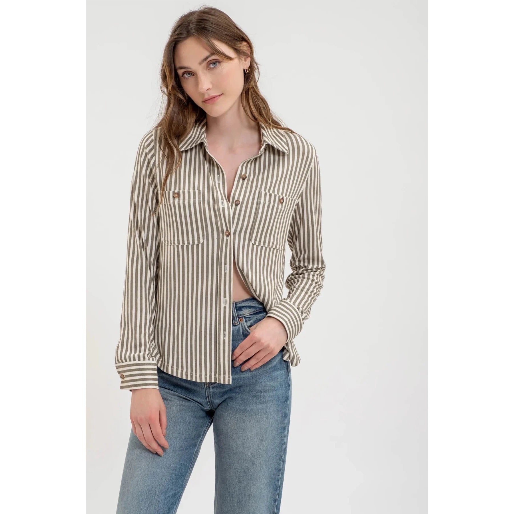 Stripe Button Down Shirt