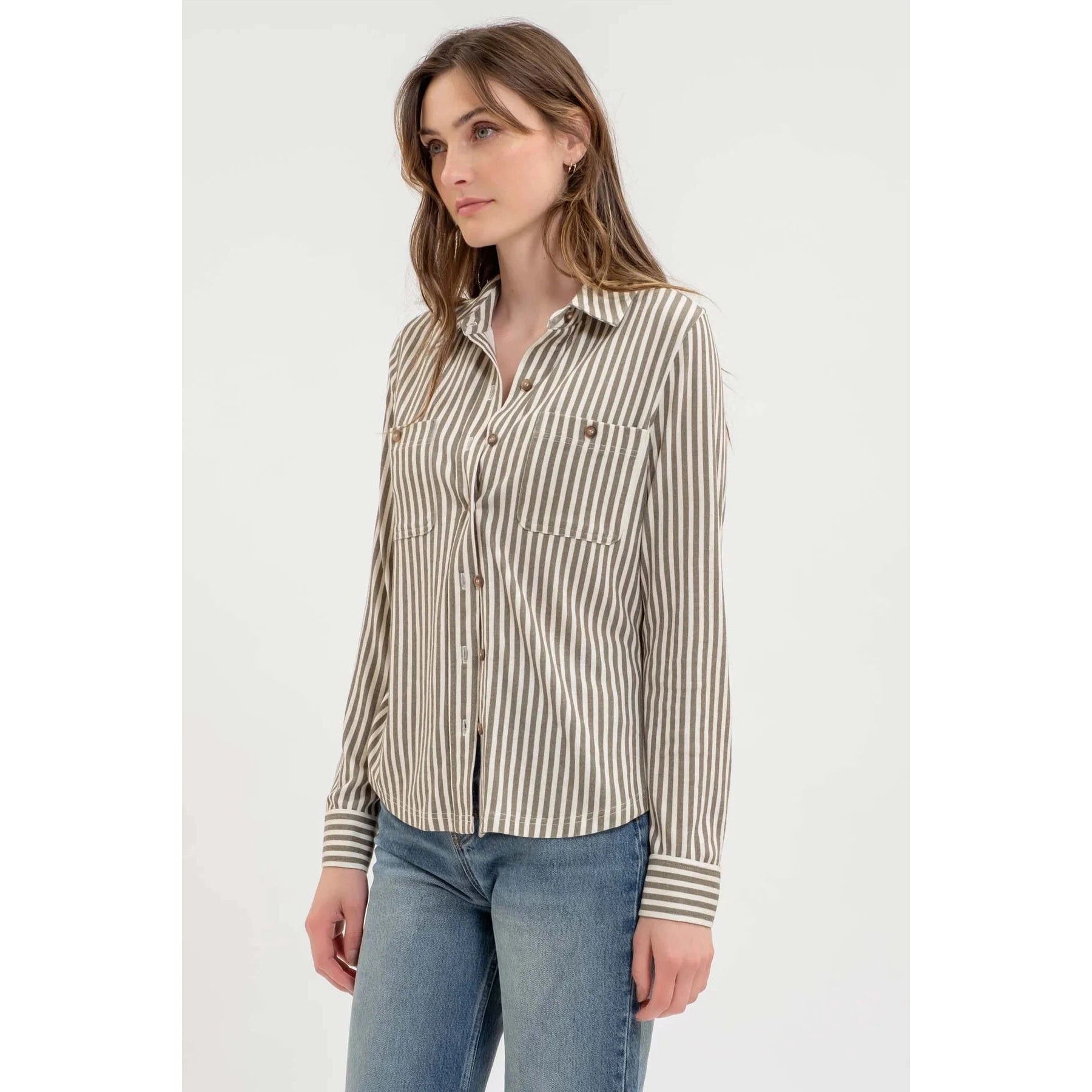 Stripe Button Down Shirt