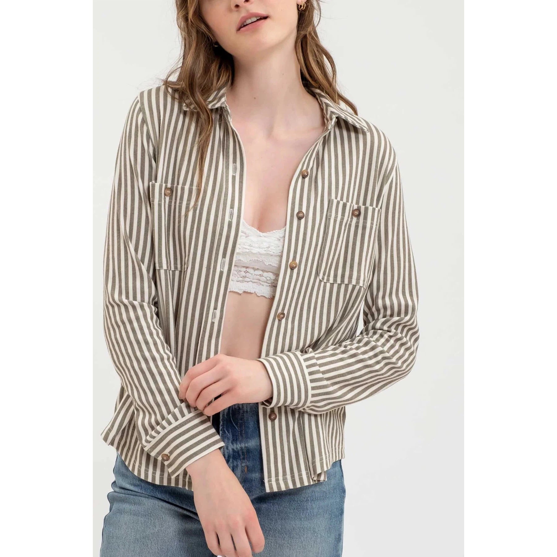 Stripe Button Down Shirt