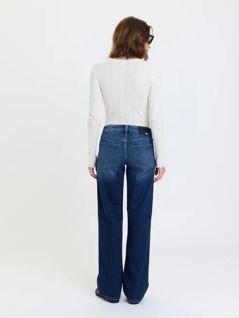 Daze Keeper Low Rise Straight || Dark Authentic