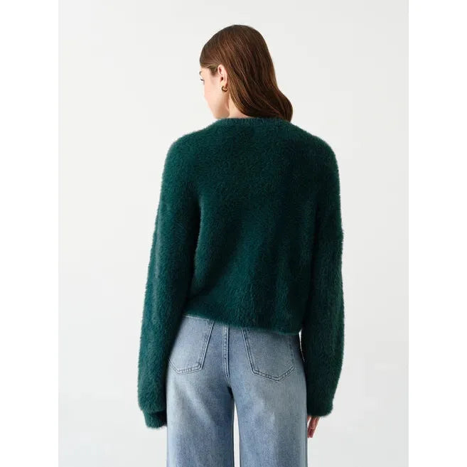 Daze Ace Eyelash Sweater || Pine