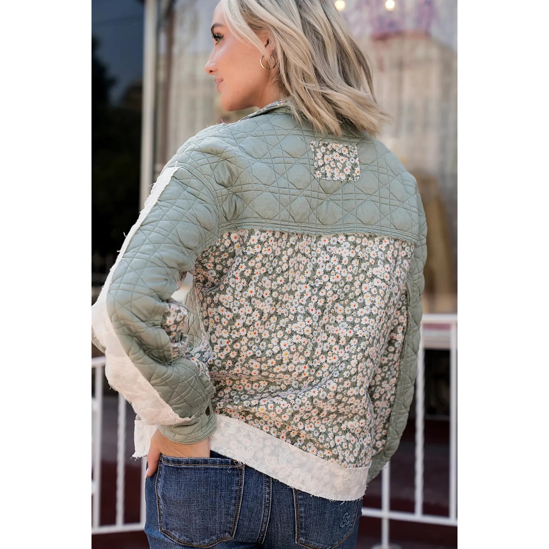 Ampersand Avenue Patch Bomber Jacket