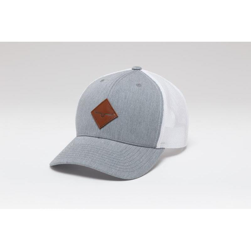 kimes ranch grey and white snapback