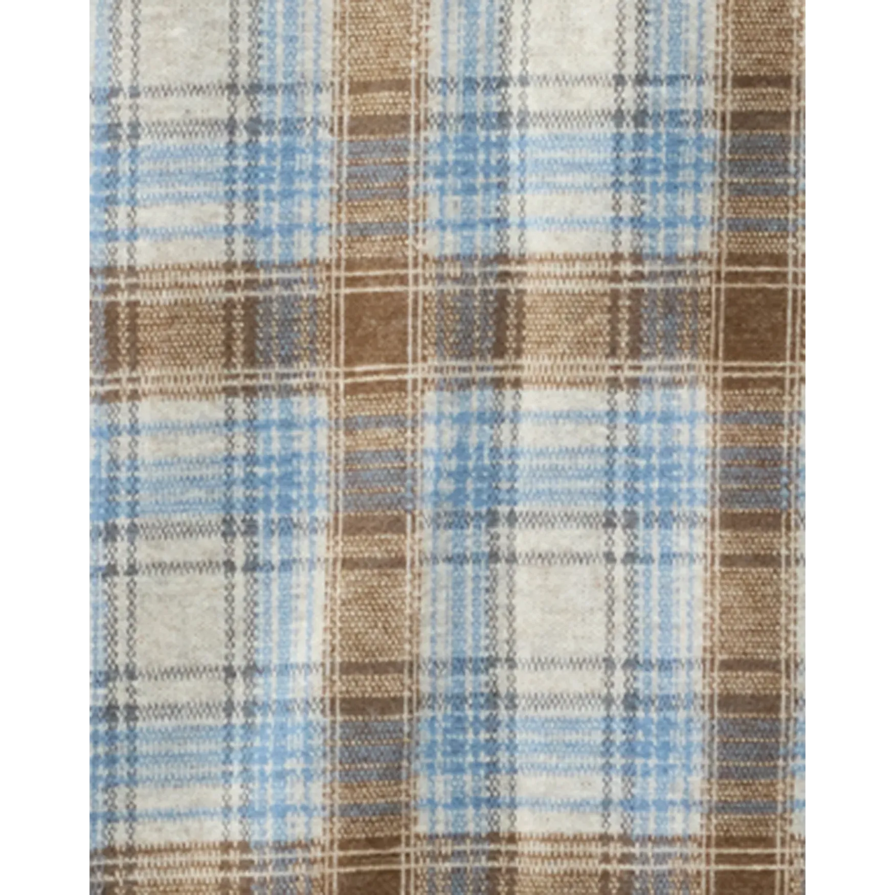 Flag & Anthem Luxton Hero Knit Flannel Shirt || Brown/Tan/Blue