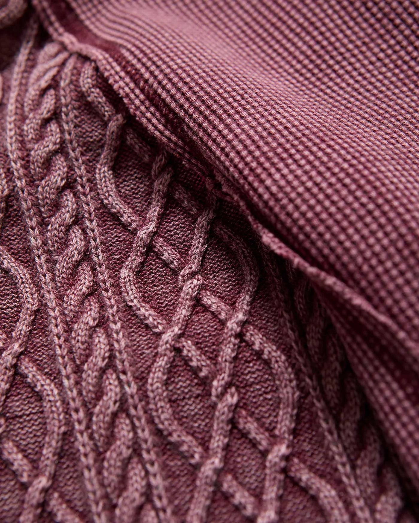 Flag & Athem Hattieville Mixed Media Cable Henley