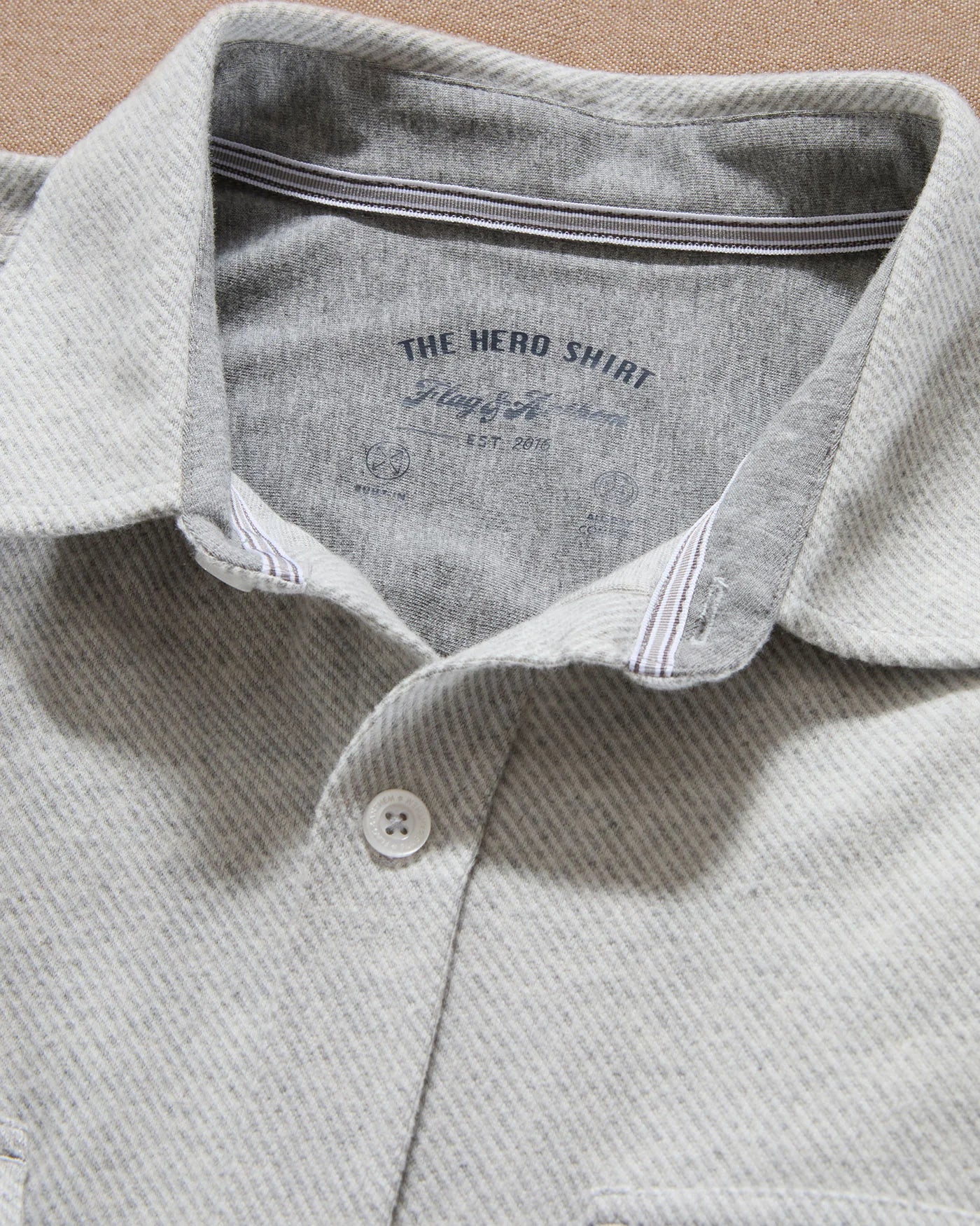 Flag & Anthem Hero Flannel || Light Grey