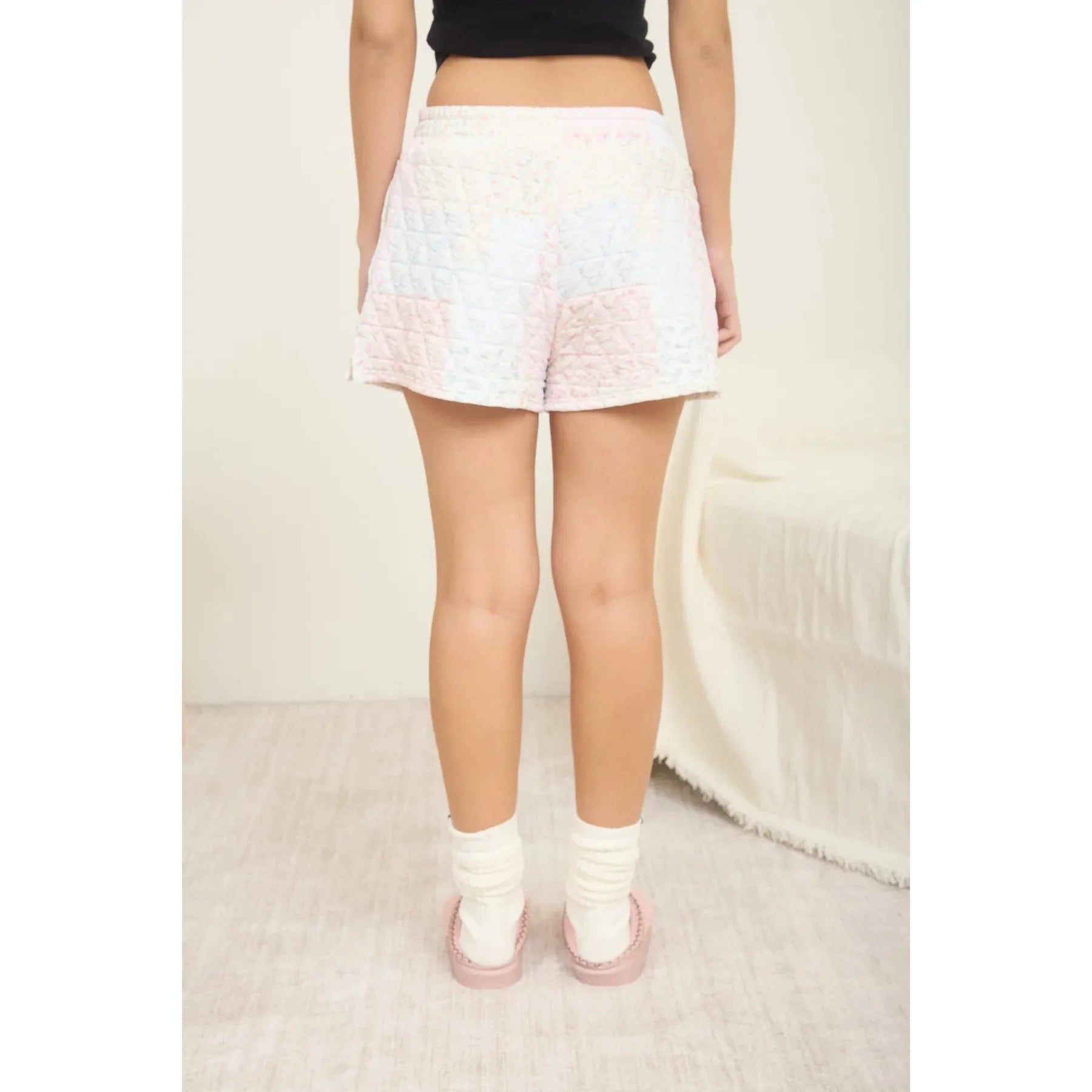 Patchwork Quilted Shorts