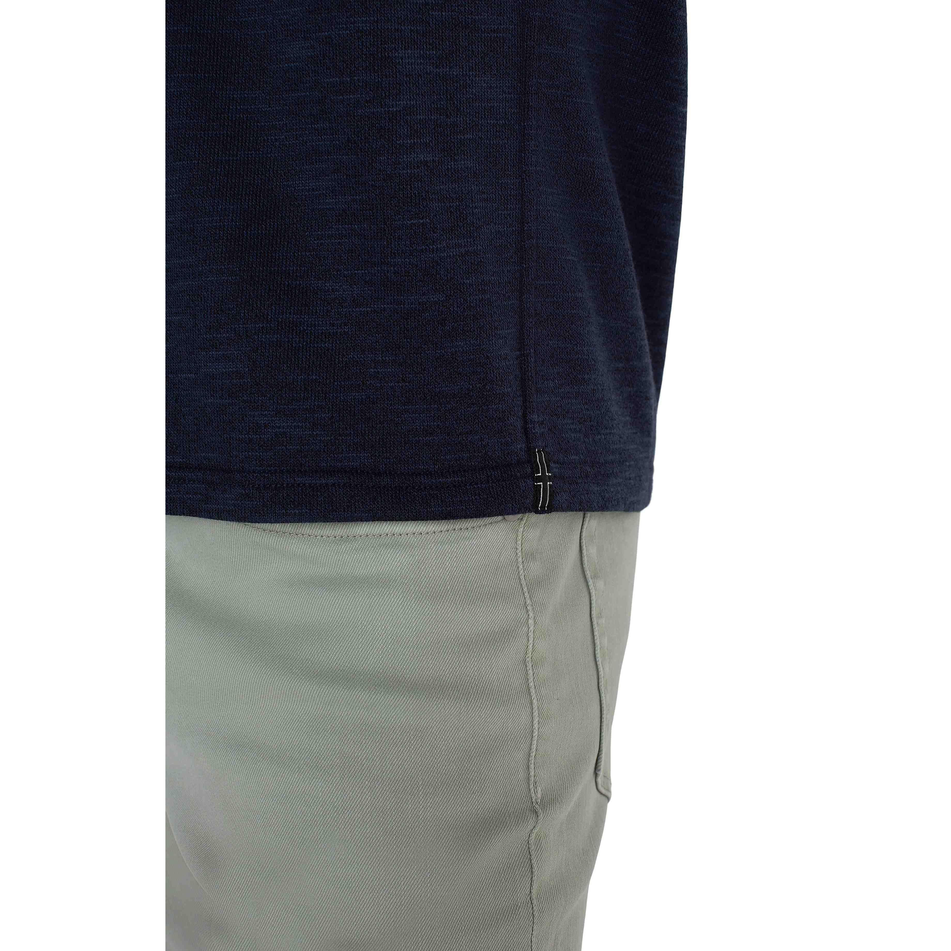 Liverpool Button Up Short Sleeve Shirt || Navy Blue Multi