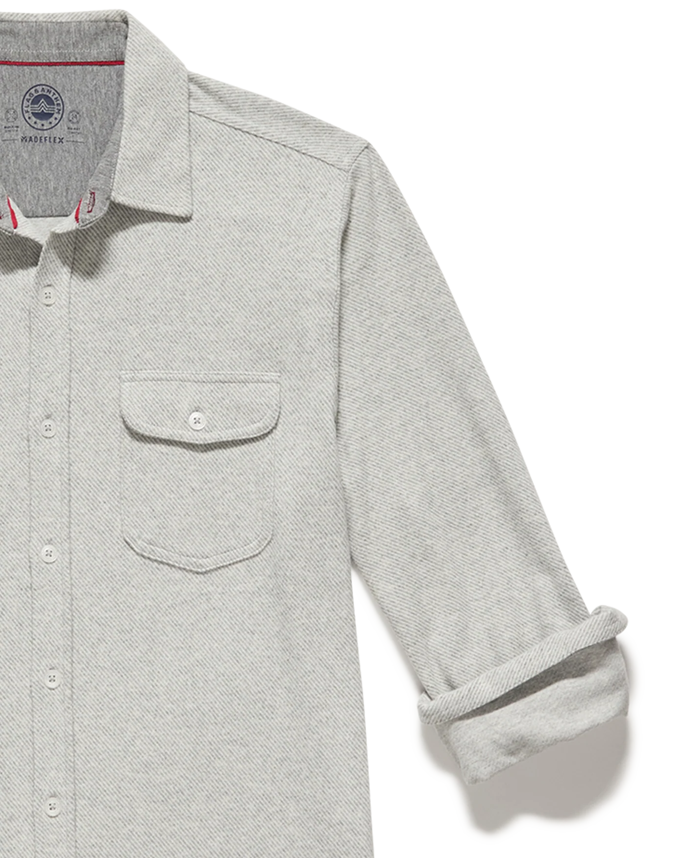 Flag & Anthem Hero Flannel || Light Grey