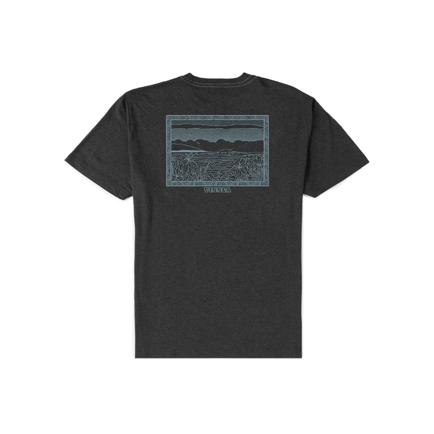 Vissla Outside Sets Comp Lite Eco Drirelease Tee || Black Heather