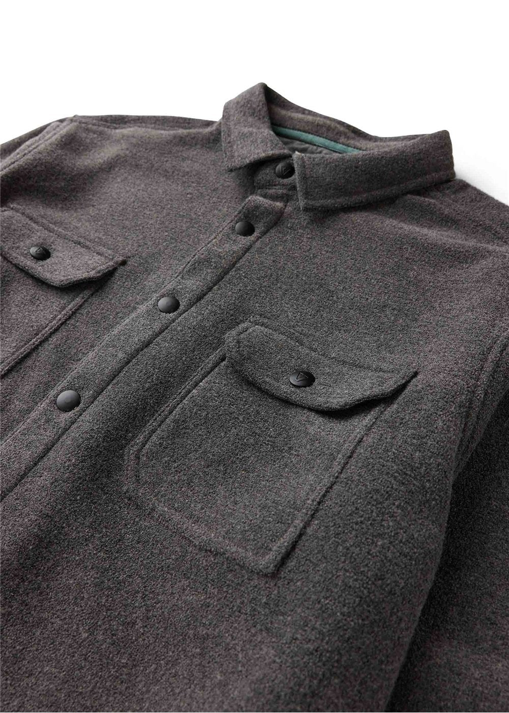 Vissla Looper Terry Eco Long Sleeve Shirt || Dark Grey