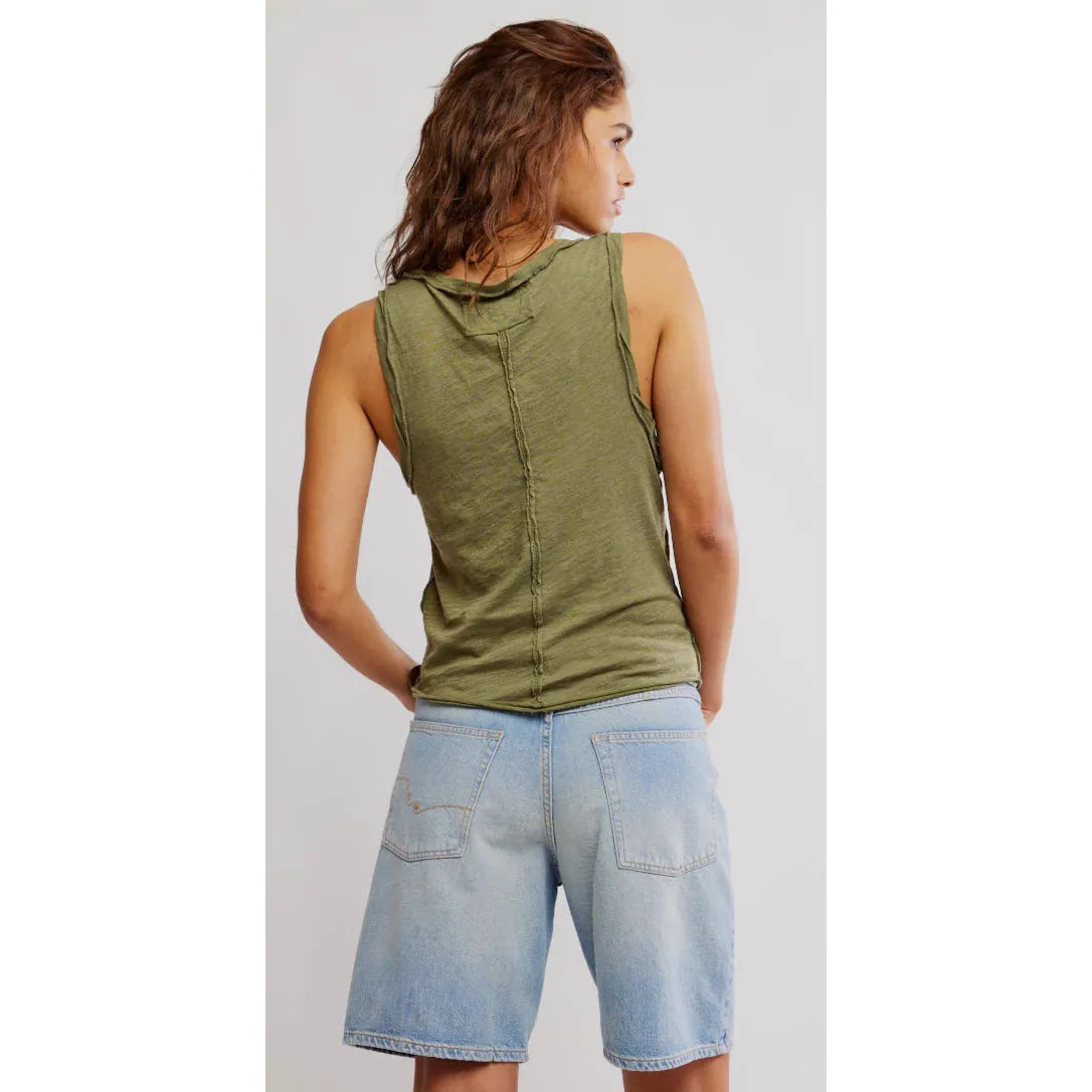 Free People Easy Tank || Peat Moss
