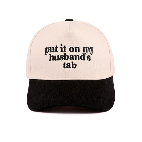 Put It On My Husband's Tab Hat Black