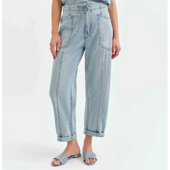 DAZE lightweight barrel jeans