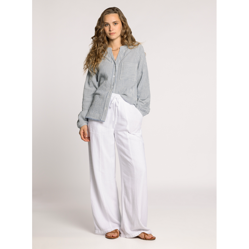 Thread & Supply Maia Shirt || Ivory Blue