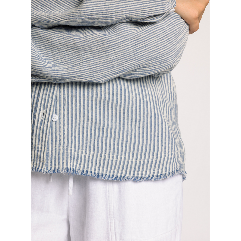 Thread & Supply Maia Shirt || Ivory Blue