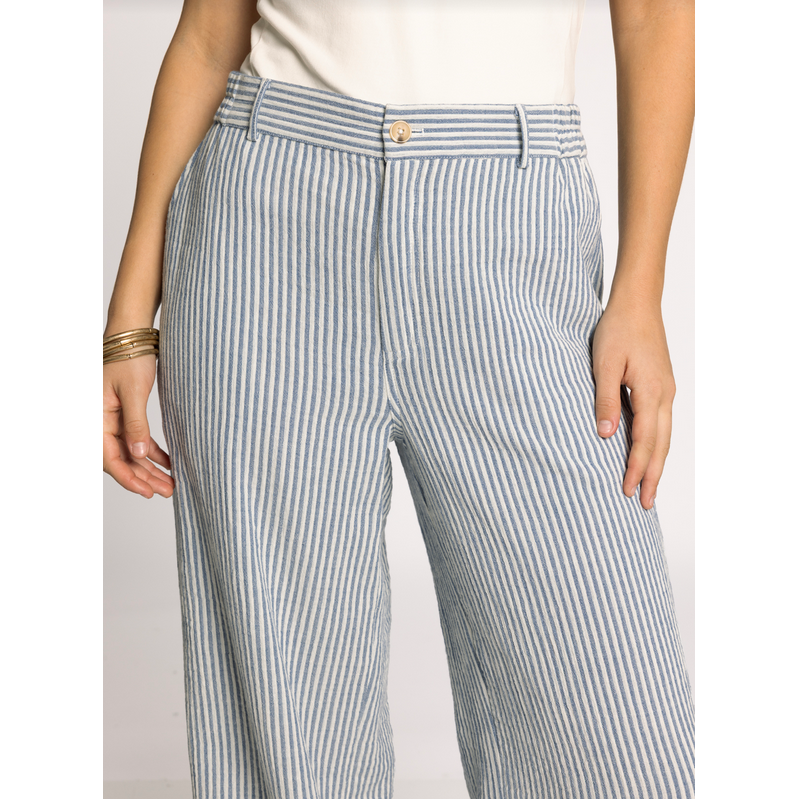 Thread & Supply Maia Pant || Ivory Blue